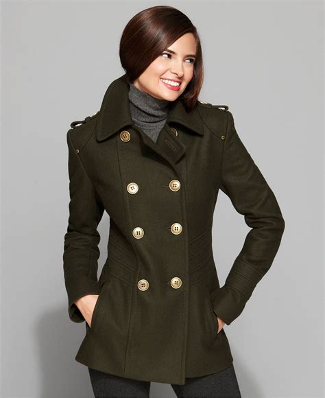 womens designer pea coats